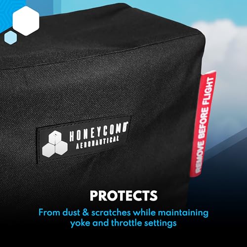 Honeycomb Dust Cover – Protective Flight Simulator Cover for Alpha Flight Controls, Alpha XPC & Bravo Throttle Quadrant – Shields Against Dust & Scratches | Fits Honeycomb Alpha and Bravo Throttle Quadrant, Durable Synthetic Cover Protects Against Dust an