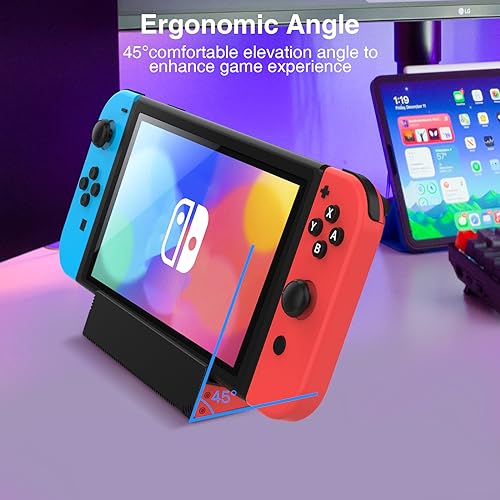 HEIYING Switch Charger Dock for Nintendo Switch 2 / OLED/Lite,Charging Dock Station with Standard USB-C Port for Easy Console Charging - color: Black