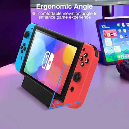 HEIYING Switch Charger Dock for Nintendo Switch 2 / OLED/Lite,Charging Dock Station with Standard USB-C Port for Easy Console Charging - color: Black