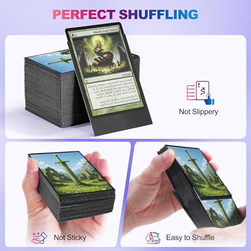 UAONO MTG Card Sleeves 100ct (Ruinbloom) Fantasy Art Card Sleeves Deck Protector, Clear Front & Matte Textured Back Sleeves for Magic The Gathering TCG - color: Ruinbloom
