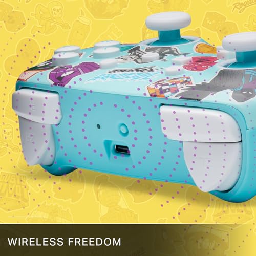 PowerA Enhanced Wireless Controller for Nintendo Switch/Switch 2 / Switch Lite/OLED Model - Fortnite Sticker Mania - Gamepad, game controller, Officially Licensed - color: Fortnite Sticker Mania