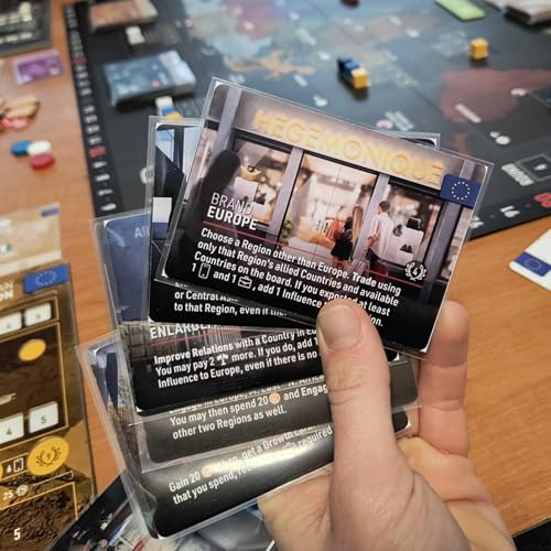 World Order: 500 Premium Sleeves - Clear Card Protectors, 90 Micron Thickness, Cover Base Board Game & Expansion Cards, Tabletop Add-On Accessory - style: 500 Premium Sleeves