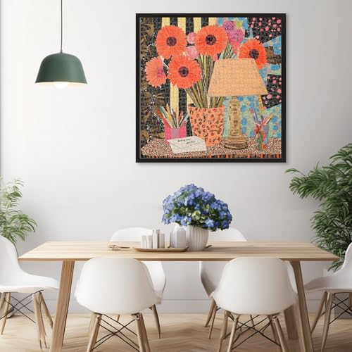 1000 Piece Jigsaw Puzzle for Adults, Artist Desk Puzzle | Oil Painting-Style Artist Desk Scene with Vibrant Art Supplies and Rich Details, 24 x 24 in - color: You Got This!