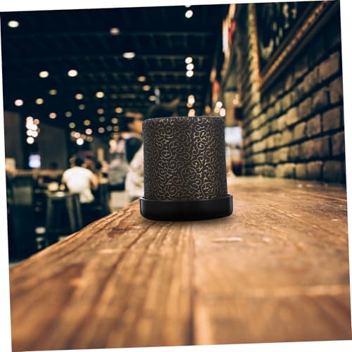 1Set Silent Dice Cup with Dice and Base Compact PU Shaking Container for Parties and Ktv Easy to Clean and Convenient Dice Storage