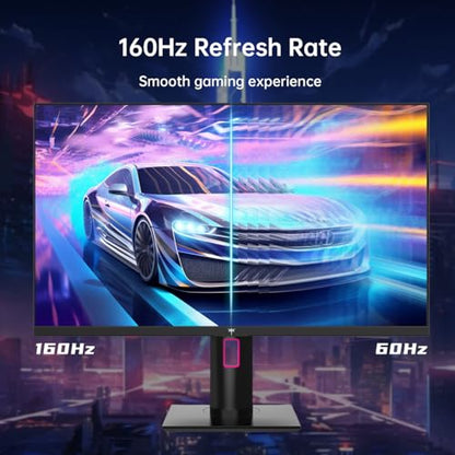 KTC 27 Inch 4K 160Hz Gaming Monitor, UHD Fast IPS, H27P22S | Adaptive Sync, 1MS, HDR400, Tilt/Height/Pivot Adjustable, 132% sRGB, HDMI, VESA - color: Black, size: 27 inch