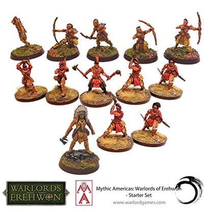 Warlord Mythic Americas Aztec & Nations Game - Role Playing Strategy Board Games for Adults, Table Top Mythic Americas Strategic Wargaming Kit - Tabletop Fantasy RPG with Terrain