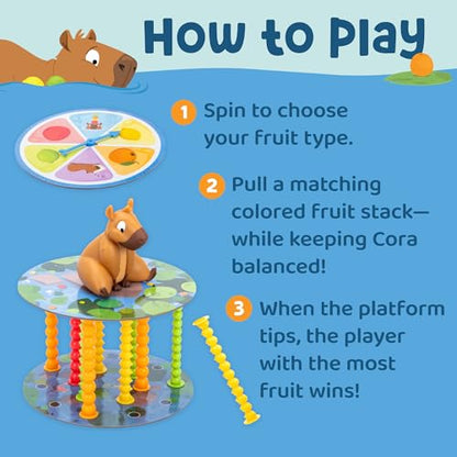 Educational Insights Snack or Splash - Learning Games for Kids Ages 4-8, Toddler Board Games, Strategy Topple Game, Tabletop Family Board Game, Preschool Fine Motor and Color-Matching Toys