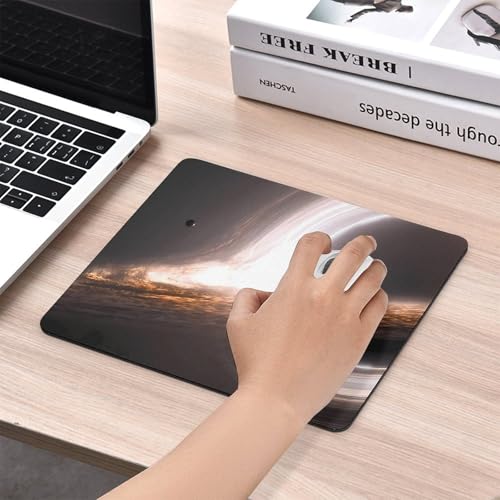 Gaming Mouse Pad, Interstellar Gargantua Black Hole Mouse Pad 7.1x8.7 Inch Large Extended Computer Mouse Mat Keyboard Full Desk Mousepad for Gaming, Office, Home - color: style-2, size: 7.1 x8.7-Inch