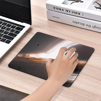 Gaming Mouse Pad, Interstellar Gargantua Black Hole Mouse Pad 7.1x8.7 Inch Large Extended Computer Mouse Mat Keyboard Full Desk Mousepad for Gaming, Office, Home - color: style-2, size: 7.1 x8.7-Inch