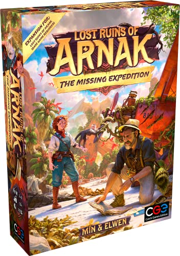 CGE Lost Ruins of Arnak: Missing Expedition Board Game Expansion | Professor Kutil has gone missing! Learn what happened in this 6 chapter campaign for the Lost Ruins of Arnak strategy game.