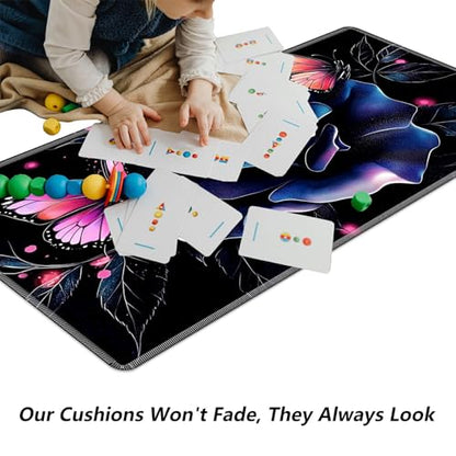 Blue Rose for MTG & TCG Playmat Mouse Pad,BFDHGQZC 24" x 14" Game Mat for MTG/RPG/CCG Trading Card Game Playmats Table Mat Perfect for Card Games Video Games Computer Office - color: Blue Rose