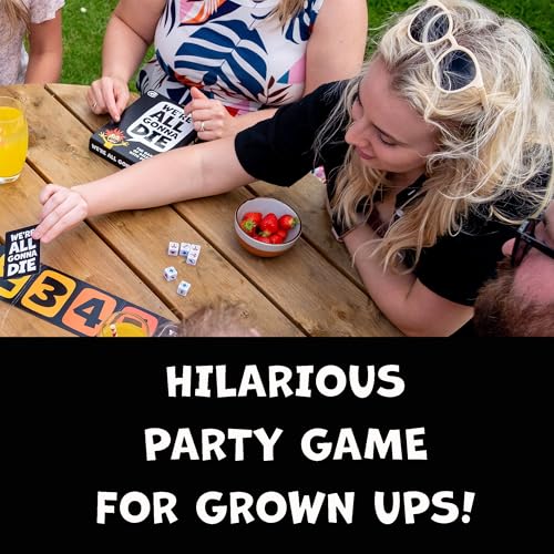 Ginger Fox: We're All Gonna Die - Hilarious Adult Party Game, The Co-Operative Card Game of Dicing with Death, NSFW Silly Humor, Ages 16+, 1+ Player - style: We're All Gonna Die