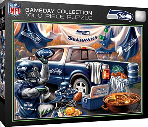 MasterPieces - 1000 Piece Jigsaw Puzzle, NFL Seattle Seahawks, Fun for Adults and Family, Non-Glare Finish, 19.25"x26.75" - style: Seattle Seahawks