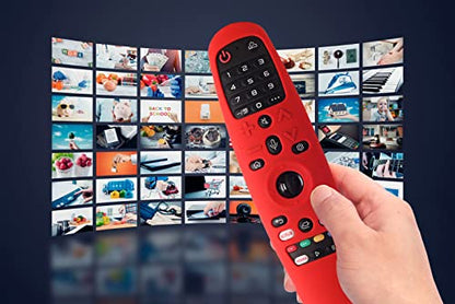 Hi Color Silicone Cover for LG AN-MR600/AN-MR650 / AN-MR18BA / AN-MR19BA/AN-MR20GA TV Remote Control Protective Sleeve for LG Magic TV Remote Cover Case(Dark Gray) - color: dark gray