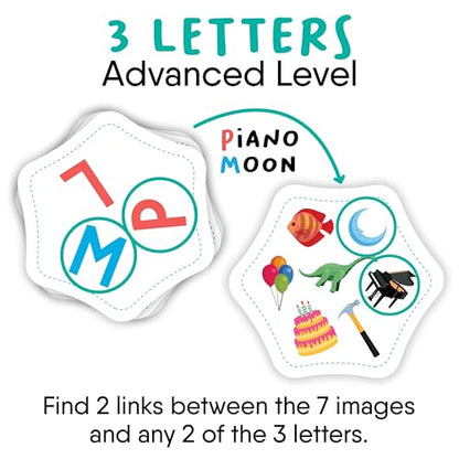 Letter Links — Word Match Game by FlexiQ, Brain Teasers for Kids 6+, Board Games for Family Night - style: Letter Links