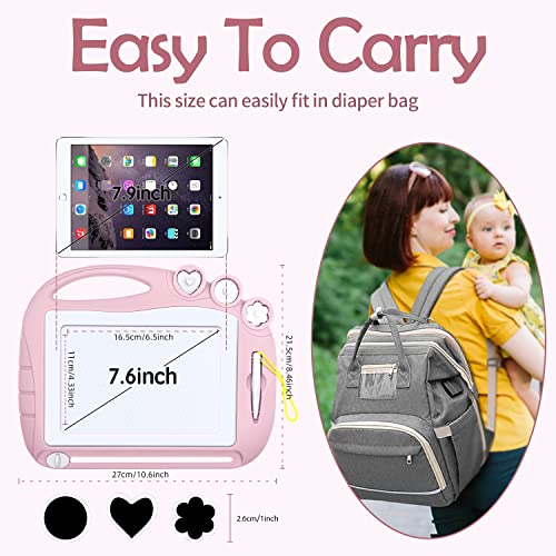 AiTuiTui Magnetic Drawing Board Toddler Toys for Girl Gifts, Erasable Doodle Sketching Writing Pad Travel Games for Kids in Car, Early Education Learning Skill Development Toys for Toddlers - color: Light Pink