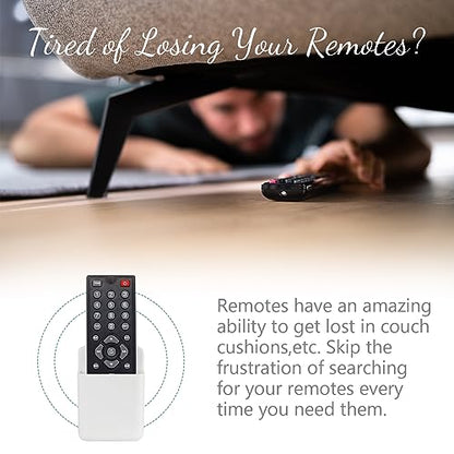 3 Pack Remote Control Holder, TV & Wall Pen Storage Accessories for Home Office School, White - color: white&3pcs