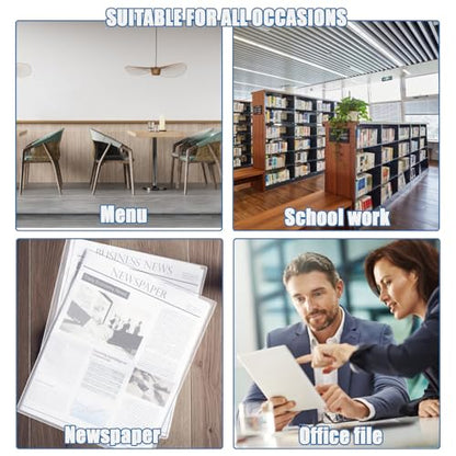 8Pcs 8" x 10" Photo Toploaders Clear Sheet Protectors Rigid Print Protectors Hard Plastic Paper Page Top Loaders Magazine Protector for Collectors Document Holder - size: 8ct 8" x 10"