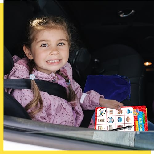 Road Trip Bingo Game, 30 Double-Sided Game Boards (Animal, Holiday, Building, Vehicle Themes ), Dry-Erase Scavenger Hunt Bingo Games for Road Trip, Car Travel, Outdoor Activities for Kid, Adult