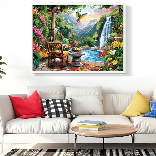 500 Pieces Puzzle for Adults Mountain Forest Jigsaw Puzzle 500 Pieces | Recycled Cardboard Jigsaw Puzzles for Adults Family Challenging Game Home Decor Gift Toy for Teens Seniors 20.5 * 15 inch - style: Nature