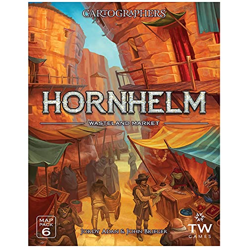 Cartographers: Map Pack 6, Hornhelm | Expansion for The Award-Winning Game of Map Drawing | Strategy Flip and Write Fantasy Board Game | Family Game for 1-75 Players - style: Pack 6