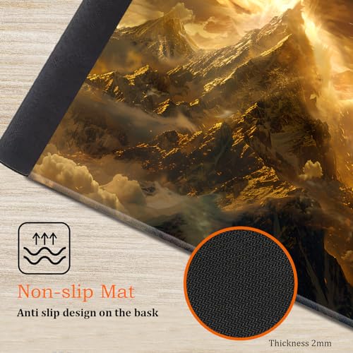 for MTG Playmat Non-Slip Rubber Play Mat with Storage Bag Combination, Ideal for Card Game Lovers TCG Play Mat, Huang Jinshan - color: Huang Jinshan