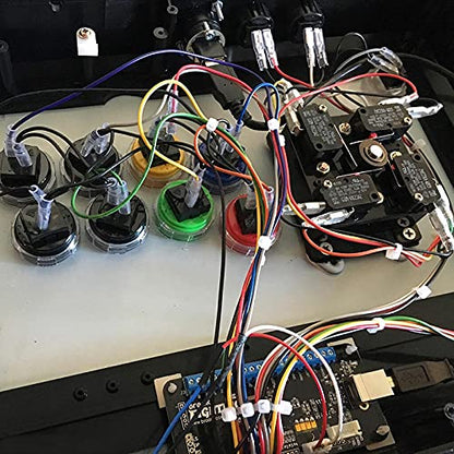 Universal Fighting Board Cables Quick Connect 20-Pin Joystick/Button Easy Plug Harness 4-Pin Touchpad Button Harness for Fighting Game Controller Board - color: For hit buttons