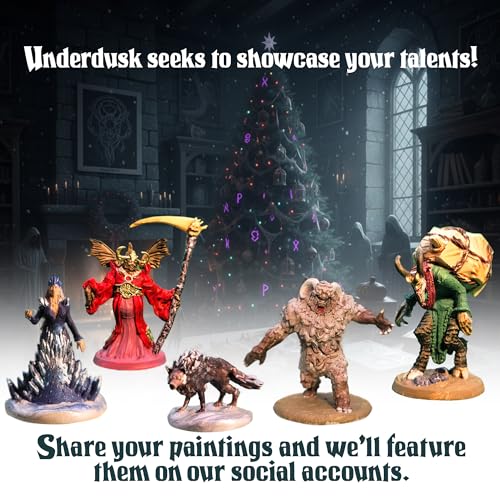 Underdusk Miniatures Master Gift Set - 229 Minis Included - Bulk Monsters, Unpainted D&D Miniatures, Dungeons and Dragons Minis, DND Figurines, Fantasy Tabletop D&D; Digital Stat Blocks Included