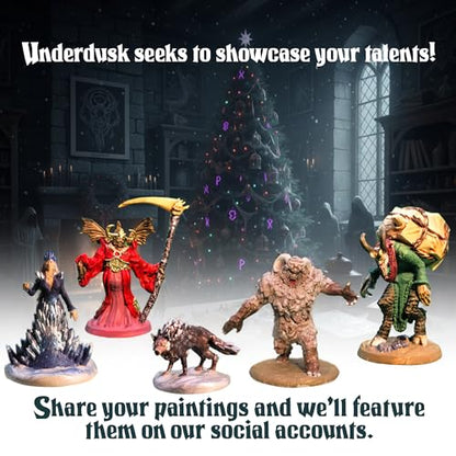 Underdusk Miniatures Master Gift Set - 229 Minis Included - Bulk Monsters, Unpainted D&D Miniatures, Dungeons and Dragons Minis, DND Figurines, Fantasy Tabletop D&D; Digital Stat Blocks Included