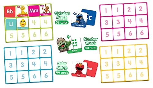 MasterPieces Kids Games - Sesame Street - 3 Fun Ways to Play Matching Game Set - style: Sesame Street 3pk