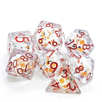 Sage's Portal Familiars and Reagents Resin DND Dice Set Polyhedral Dice Set for Dungeons and Dragons RPG Tabletop TTRPG (Animated Skull) - color: Animated Skull