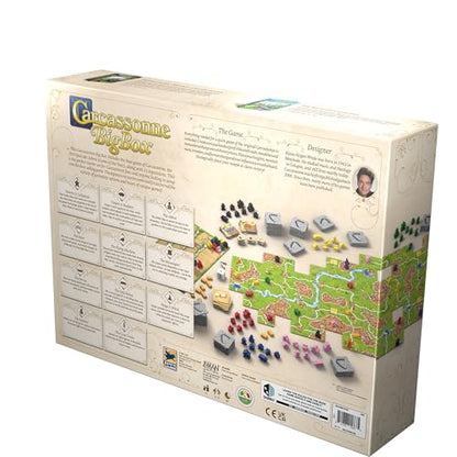 Carcassonne Big Box Board Game (2025 Edition) | Complete Tile Placement Strategy Game with 11 Expansions & Base, Family Fun for Kids & Adults, Ages 7+, 2-6 Players, 30 Mins