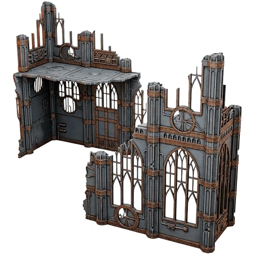 Gothic Sector Terrain Set, Corner Ruins Style | 28mm Scale Buildings, Scatter Terrain - style: Corner Ruins