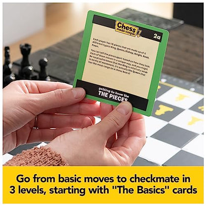 Spin Master Games, Chess Made Simple, Learn to Play Strategy Board Games for Beginners, Chess, 2 Players, for Kids Ages 8 & Up - size: 1