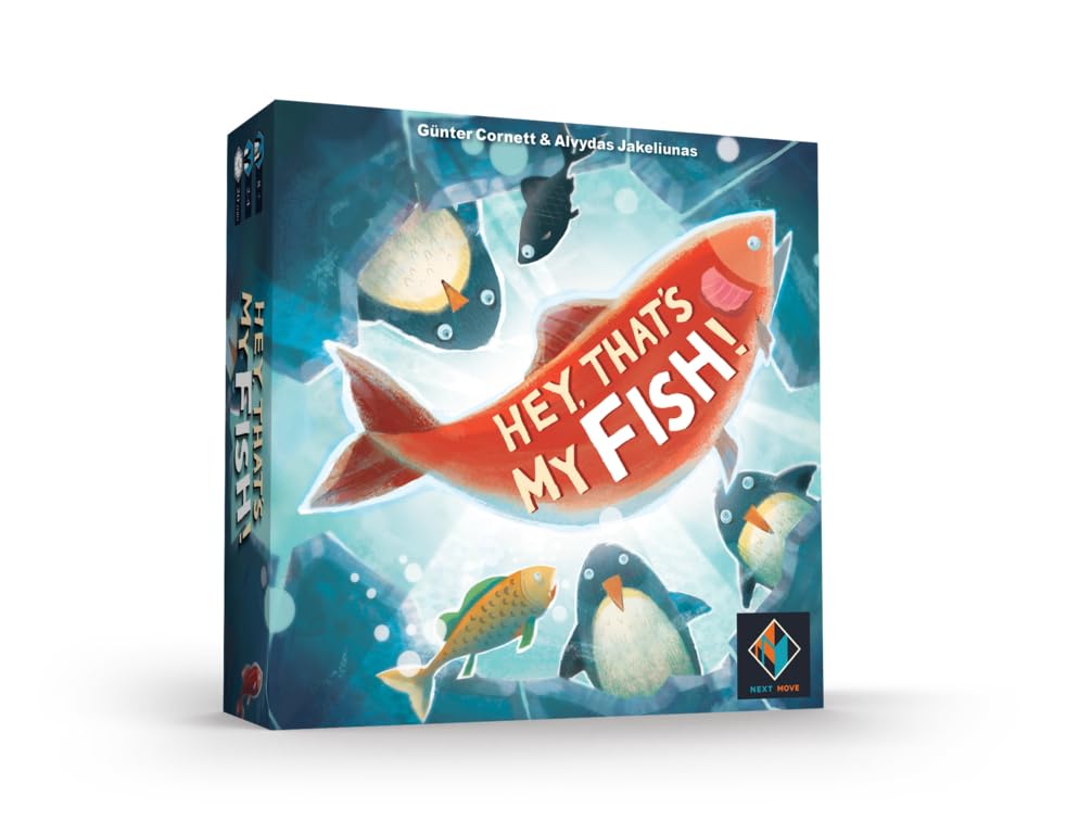 Hey, That's My Fish! Board Game - A Strategic Penguin Fishing Adventure Game, Fun Family Game for Kids and Adults, Ages 8+, 2-4 Players, 20 Min Playtime - Made by Next Move Games