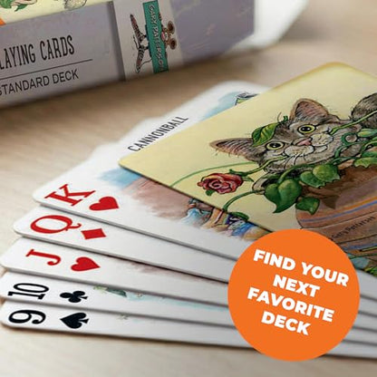 MasterPieces Officially Licensed Cats Playing Cards - 54 Card Deck for Adults - style: Cats