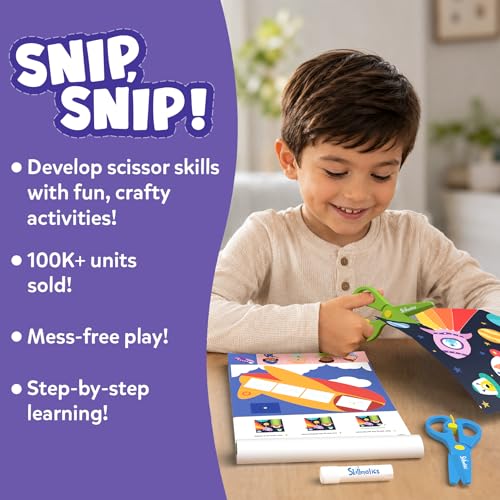 Skillmatics Scissor Skills Activity Book for Preschoolers – Snip Snip - style: 1. Multi-Theme