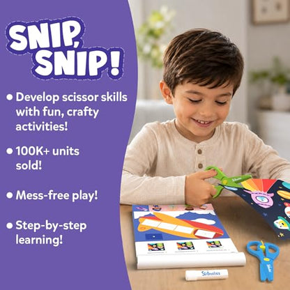 Skillmatics Scissor Skills Activity Book for Preschoolers – Snip Snip - style: 1. Multi-Theme