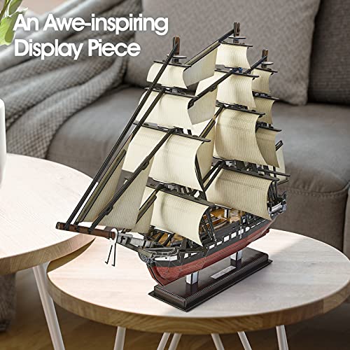 CubicFun 3D Ship Puzzles for USS Constitution Sailing Boat Models for Adults and Teens Toys, 193 Pieces - style: USS Constitution | 1:188