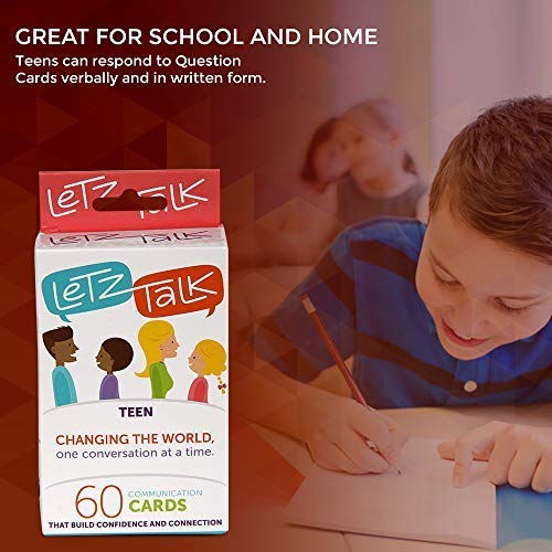 Conversation Cards for Teens - Communication Cards to Build Confidence & Emotional Intelligence, Family Games for Kids & Adults - Classroom Must Have - Therapy Game - Stocking Stuffer. - color: Ages 13-18