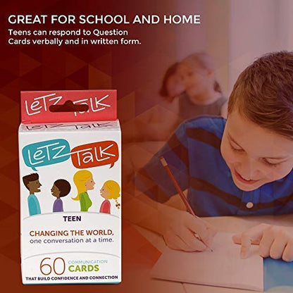 Conversation Cards for Teens - Communication Cards to Build Confidence & Emotional Intelligence, Family Games for Kids & Adults - Classroom Must Have - Therapy Game - Stocking Stuffer. - color: Ages 13-18