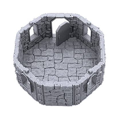 Dwarven House by Printable Scenery, 3D Printed Tabletop RPG Scenery and Wargame Terrain 28mm Miniatures