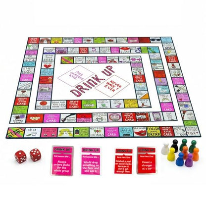 Second Edition Interactive Party Board Game Mat, Official Funny Group Game with Fun Challenges for Adults, Families & Friends’ Gatherings (2-8 Players)