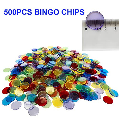 Yuanhe Jumbo Bingo Game Set - 11 Inch Tall Metal Cage with Calling Board, 7/8" Bingo Balls, 500 Bingo Chips,100 Bingo Cards for Large Group Games … - style: Jumbo Set