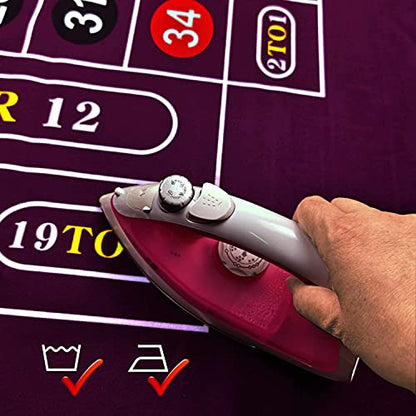 BALIKEN 84x42 Inches Roulette Table Mat & Craps Table Top Casino Felt Professional Grade Mat