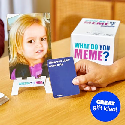 WHAT DO YOU MEME? Core Game (Original Version) – The Hilarious Adult Party Game for Meme Lovers - size: 16.51 cm x 11.43 cm x 10.92 cm, style: Classic