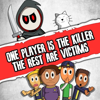 Don't Get Stabbed!: The Party Game Where You Get to Kill Your Family and Friends (for Pretend). Exciting Card Game for Adults and Horror Gift for Scary Movie Fans. Great for Halloween.