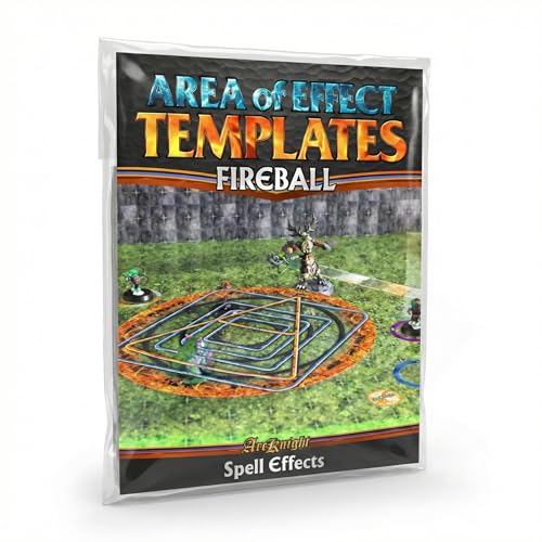 AOE Multipurpose DND Spell Effect Templates - Area of Effect Markers for Dungeons and Dragons and Other RPGs