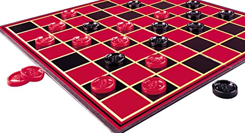 Pressman Checkers -- Classic Game With Folding Board and Interlocking Checkers, 2 Players - color: Interlocking Checkers