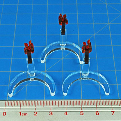 LITKO Light Bearer | Compatible with D&D & Pathfinder | Amber Torch | Set of 3 | Cradles 25mm (1-inch) round base | Laser-cut fluorescent flame | RPG dungeon & crypt marker | Glue assembly - style: Torch Bearer